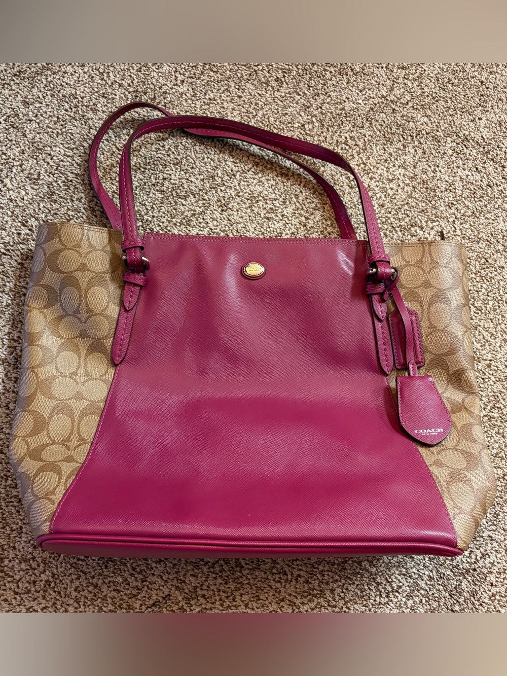 Coach Peyton Signature Canvas Tote